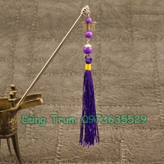 Trâm cài tua rua cổ trang hầu đồng trang trí đủ màu