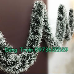 Dây Chồn Xanh Tuyết Dài 2m Rộng 7cm Trang Trí Noel Sự Kiện Tết