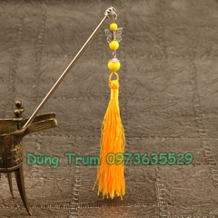 Trâm cài tua rua cổ trang hầu đồng trang trí đủ màu