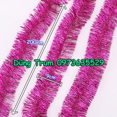 Dây Kim Tuyến Dài 2m Rộng 9cm Trang Trí Noel Sự Kiện Siêu Đẹp