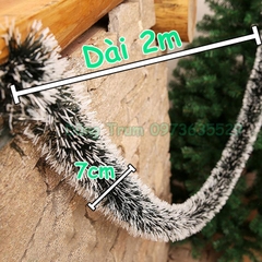 Dây Chồn Xanh Tuyết Dài 2m Rộng 7cm Trang Trí Noel Sự Kiện Tết