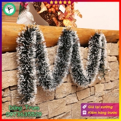 Dây Chồn Xanh Tuyết Dài 2m Rộng 7cm Trang Trí Noel Sự Kiện Tết