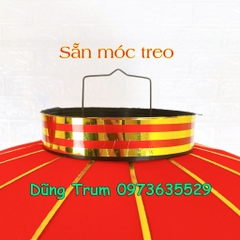 Đèn Lồng Trơn Trang Trí Vải Nhung treo Tết siêu đẹp đủ kích thước