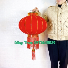Đèn Lồng Trơn Trang Trí Vải Nhung treo Tết siêu đẹp đủ kích thước