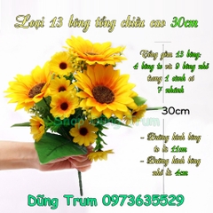 Chùm Hoa Hướng Dương 13 Bông cắm trang trí nhà cửa văn phòng sự kiện