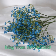Cành hoa giả trang trí, hoa Gypsophila 3 nhánh lớn cao 52cm cắm lọ hoa
