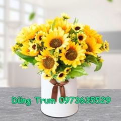 Chùm Hoa Hướng Dương 13 Bông cắm trang trí nhà cửa văn phòng sự kiện