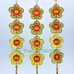 Dây liễng hoa vàng trang trí Tết chữ Chúc Mừng Năm Mới - An Khang Thịnh Vượng - Vạn Sự Như Ý