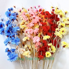 Hoa Đào Râu trang trí dài 105cm vải lụa thân lõi sắt bọc nhựa dễ dàng uốn nắn decor nhà cửa