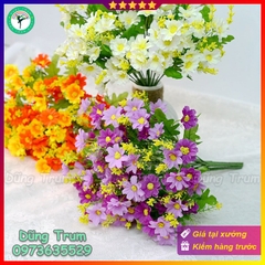 Cành Hoa Lan trang trí 28 bông 7 nhánh nhiều màu sắc Decor văn phòng sự kiện