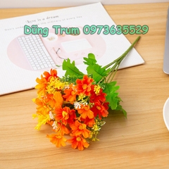 Cành Hoa Lan trang trí 28 bông 7 nhánh nhiều màu sắc Decor văn phòng sự kiện