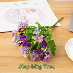 Cành Hoa Lan trang trí 28 bông 7 nhánh nhiều màu sắc Decor văn phòng sự kiện