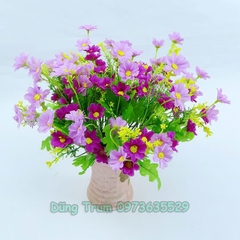 Cành Hoa Lan trang trí 28 bông 7 nhánh nhiều màu sắc Decor văn phòng sự kiện