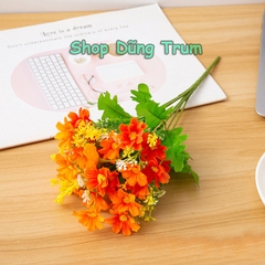 Cành Hoa Lan trang trí 28 bông 7 nhánh nhiều màu sắc Decor văn phòng sự kiện