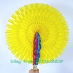 Quạt múa đổi màu gồm 5 màu đầy đủ kích thước biểu diễn sự kiện khai trương đại hội