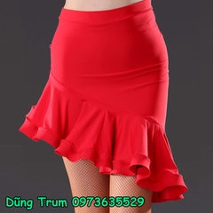 Chân váy khiêu vũ đuôi cá chéo có quần bảo hộ bên trong