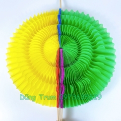 Quạt múa đổi màu gồm 5 màu đầy đủ kích thước biểu diễn sự kiện khai trương đại hội