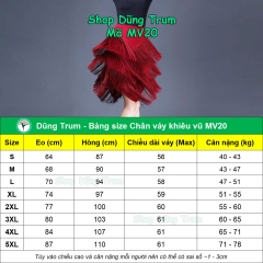 Chân Váy Khiêu Vũ Cao Cấp Tua Rua Dài 3 Tầng Đến Gối