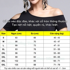 Áo Khiêu Vũ Hở Vai Cổ Xéo Cá Tính Nhảy DanceSport Siêu Đẹp