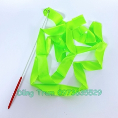 Que ruy băng dài 4m múa thể dục nhịp điệu, que múa lụa duy băng