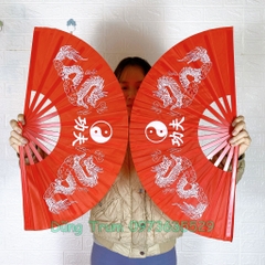 Quạt múa dưỡng sinh quạt thư pháp múa biểu diễn võ siêu đẹp