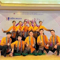 Áo bà ba Combo 10 bộ biểu diễn, bộ quần áo nông dân