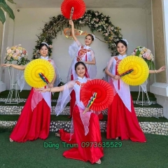 Áo dài cách tân Combo 10 bộ biểu diễn cho đoàn nhóm