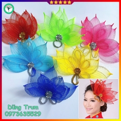 Cài đầu sen biểu diễn, hoa cài đầu hình sen siêu đẹp