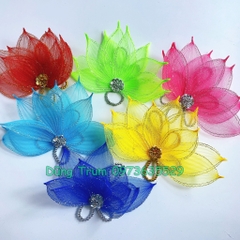 Cài đầu sen biểu diễn, hoa cài đầu hình sen siêu đẹp