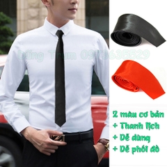 Cà Vạt Nam Nữ Bản Nhỏ 5cm - Cà Vạt Kỷ Yếu Học Sinh Sinh Viên Phong Cách Hàn Quốc