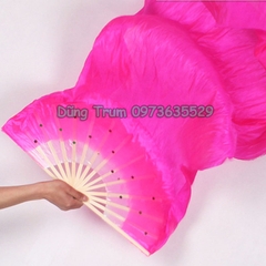 Quạt múa 1m5 dải lụa dài 1 màu biểu diễn văn nghệ