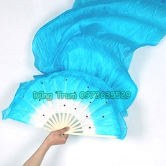 Quạt múa 1m5 dải lụa dài 1 màu biểu diễn văn nghệ