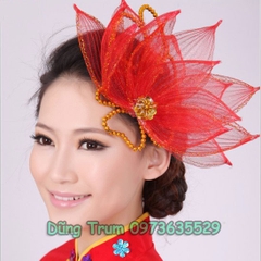 Cài đầu sen biểu diễn, hoa cài đầu hình sen siêu đẹp