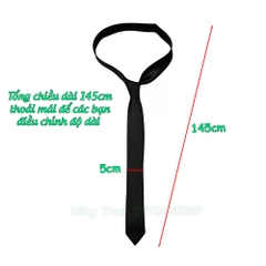 Cà Vạt Nam Nữ Bản Nhỏ 5cm - Cà Vạt Kỷ Yếu Học Sinh Sinh Viên Phong Cách Hàn Quốc