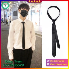 Cà Vạt Nam Nữ Bản Nhỏ 5cm - Cà Vạt Kỷ Yếu Học Sinh Sinh Viên Phong Cách Hàn Quốc