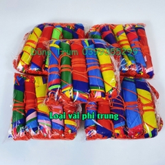 Cờ dây tam giác 10m, cờ đuôi nheo treo trang trí chất liệu vải phi bóng