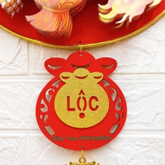 Dải liễn treo Tết Hình Rồng Đại Cát trang trí Tết CHÚC MỪNG NĂM MỚI - VẠN SỰ NHƯ Ý