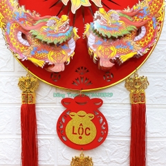 Dải liễn treo Tết Hình Rồng Đại Cát trang trí Tết CHÚC MỪNG NĂM MỚI - VẠN SỰ NHƯ Ý