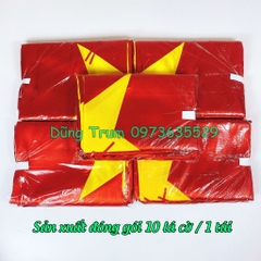 Cờ Tổ Quốc vải Sa Tanh chịu nắng mưa đầy đủ kích thước