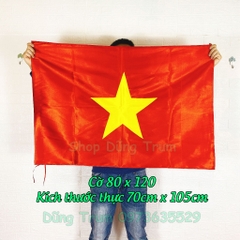 Cờ Tổ Quốc vải Sa Tanh chịu nắng mưa đầy đủ kích thước