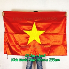 Cờ Tổ Quốc vải Sa Tanh chịu nắng mưa đầy đủ kích thước