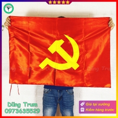 Cờ Đảng vải Sa Tanh chịu nắng mưa tốt đầy đủ kích thước