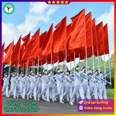 Cờ Hồng Kỳ vải Satanh chịu mưa nắng tốt kích thước chuẩn