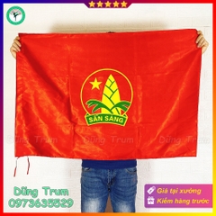 Cờ Đội viên cờ măng non đoàn đội vải Satanh bền đẹp kích thước chuẩn
