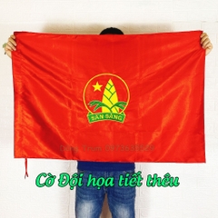 Cờ Đội viên cờ măng non đoàn đội vải Satanh bền đẹp kích thước chuẩn