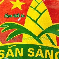 Cờ Đội viên cờ măng non đoàn đội vải Satanh bền đẹp kích thước chuẩn