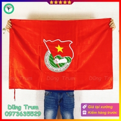 Cờ Đoàn Thanh Niên cờ Đoàn Đội vải Satanh bền đẹp kích thước chuẩn