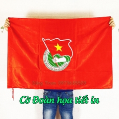 Cờ Đoàn Thanh Niên cờ Đoàn Đội vải Satanh bền đẹp kích thước chuẩn