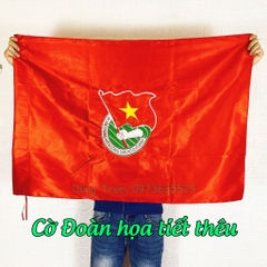 Cờ Đoàn Thanh Niên cờ Đoàn Đội vải Satanh bền đẹp kích thước chuẩn