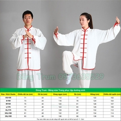 Trang phục tập dưỡng sinh vải lụa mềm mại thoáng mát